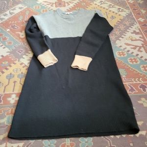 Madewell  Colorblock Merino Wool Sweater Dress M